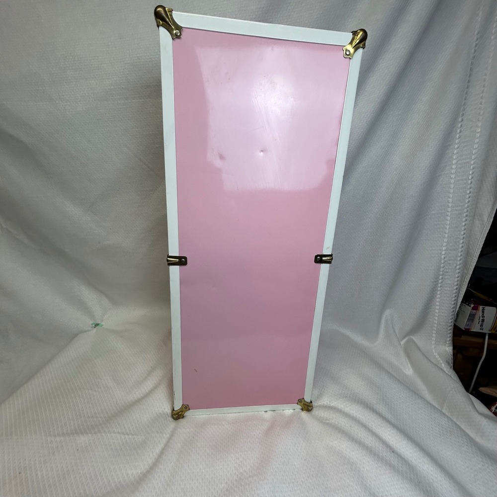 American Girl Collection Pink Doll Trunk Wardrobe Storage Case Vintage Style